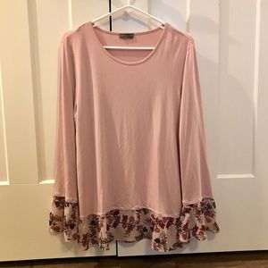 Vince Camuto Floral Print Long Sleeve